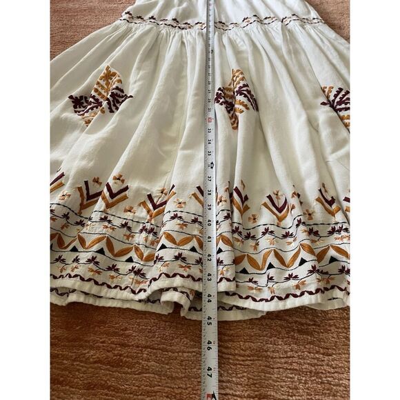 Anthropologie Embroidered Midi Dress Size M $248 - Picture 5 of 10